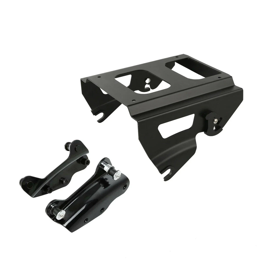 Black Detachable Solo Mounting Rack w/ Docking Fit For Harley Road Glide 09-2013