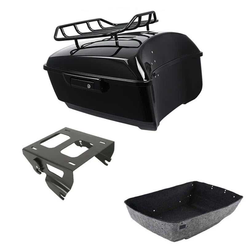 King Trunk Luggage Rack Solo Mount Fit For Harley Touring Cvo Road Glide 14-2026