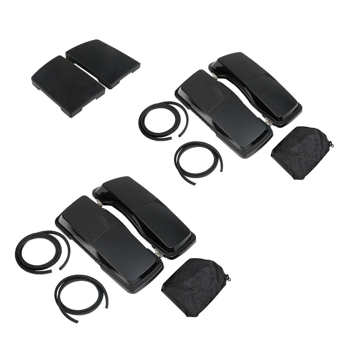 6X9" Saddlebag Lid Speaker Grills Fit For Harley Touring Street Glide 1993-2013