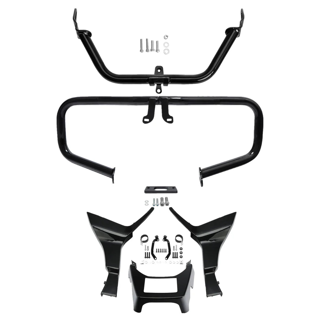 Chopped Engine Guard Fairing Bracket Spoilers Fit For Harley Road Glide 17-23