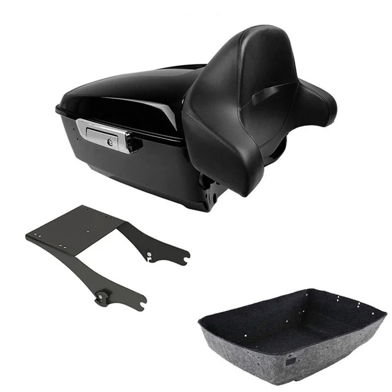 King Trunk Backrest Mount Rack Fit For Harley Touring Flht 97-08