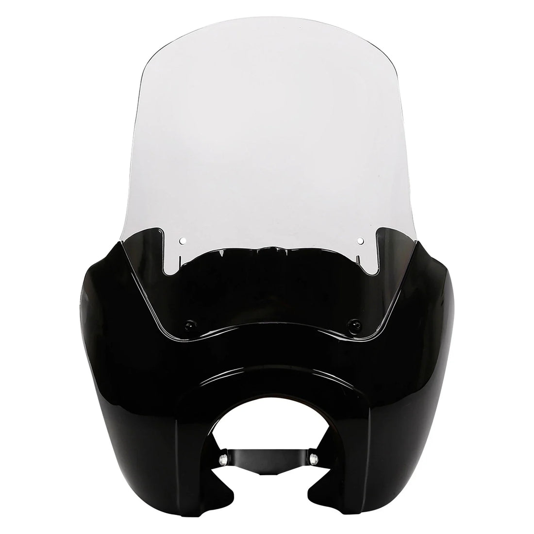 Gloss Black Front Fairing Clear Windshield Fit For Harley Dyna Fat Bob Low Rider