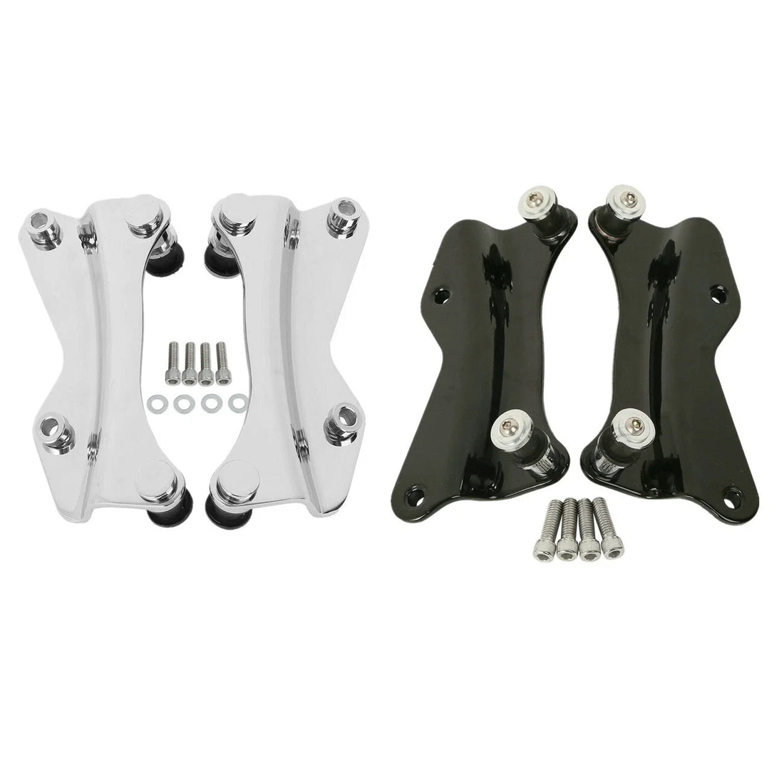 4 Point Docking Hardware Kit Fit For Harley Street Road Glide 14-25 Chrome/Black