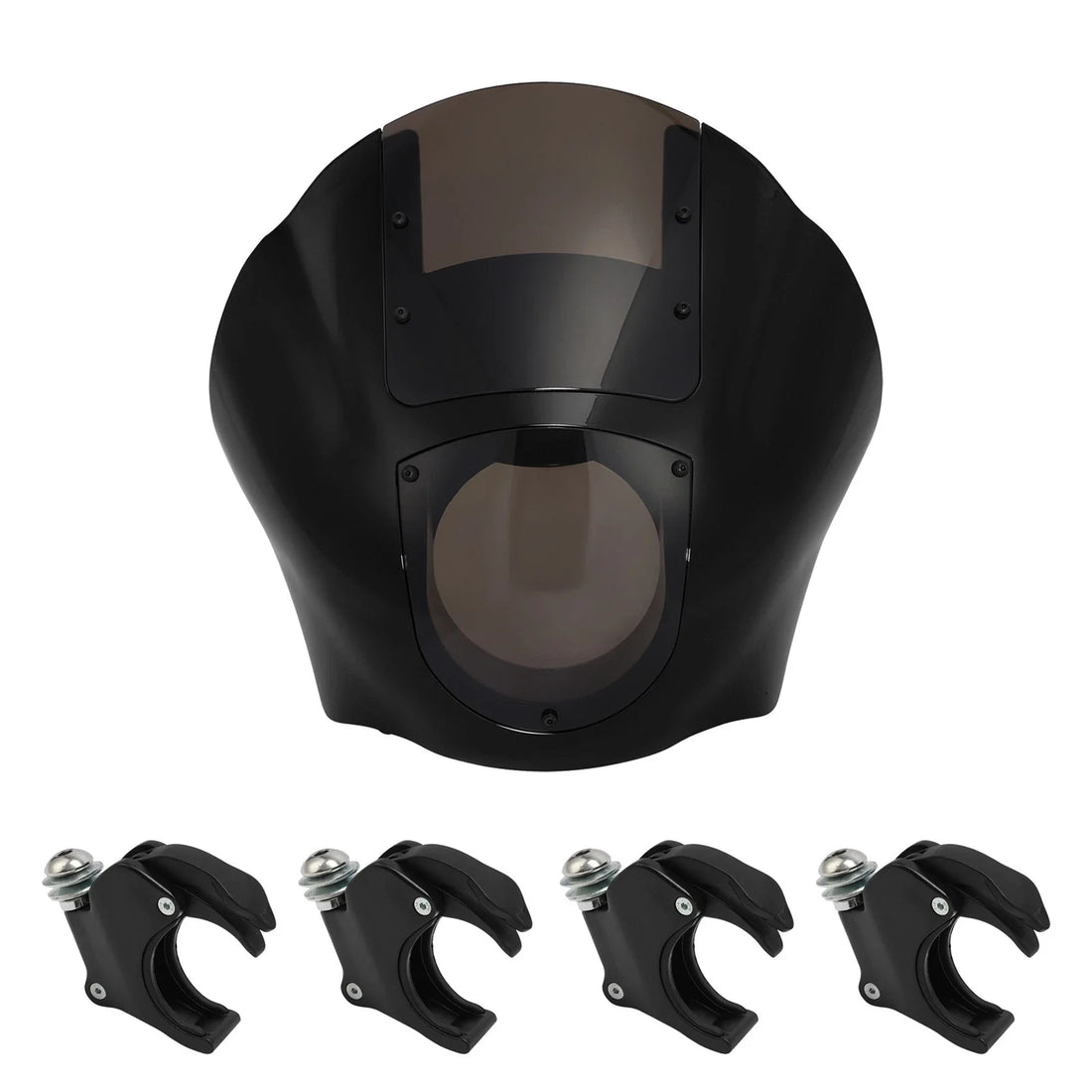 Quarter Fairing Windshield & 49mm Clamp Fit For Harley Sportster Dyna Street Bob