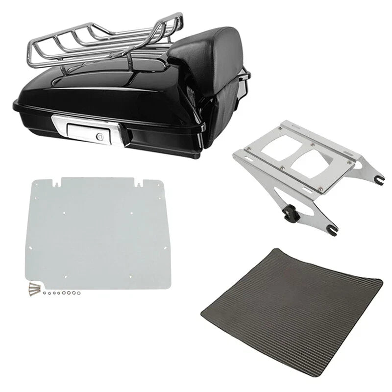 Black Razor Trunk Mount Rack Fit For Harley Davidson Touring Road Glide 2014-26