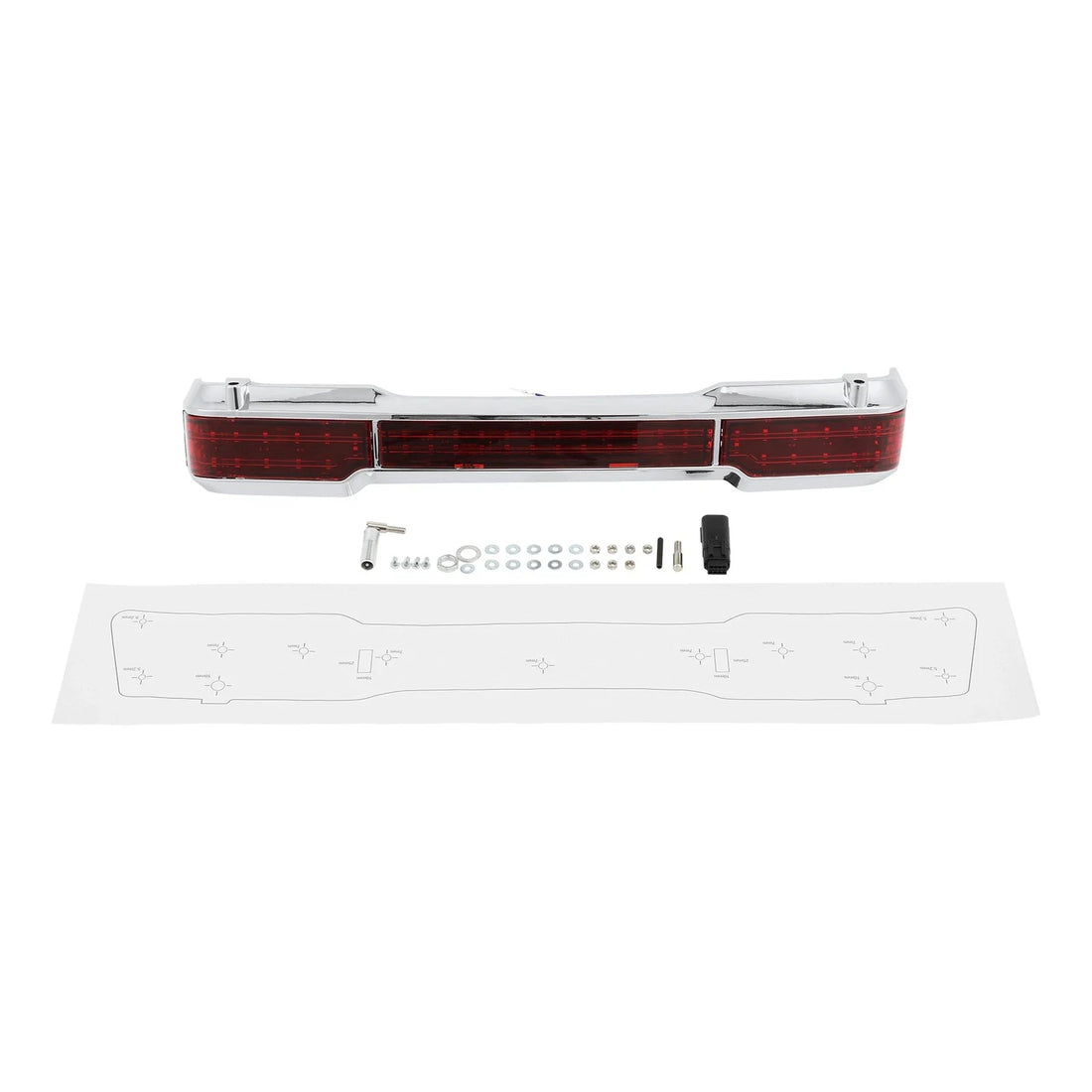 LED Tail Brake Light Trunk Classic King Trunk Fit For Harley Touring 1997-2008