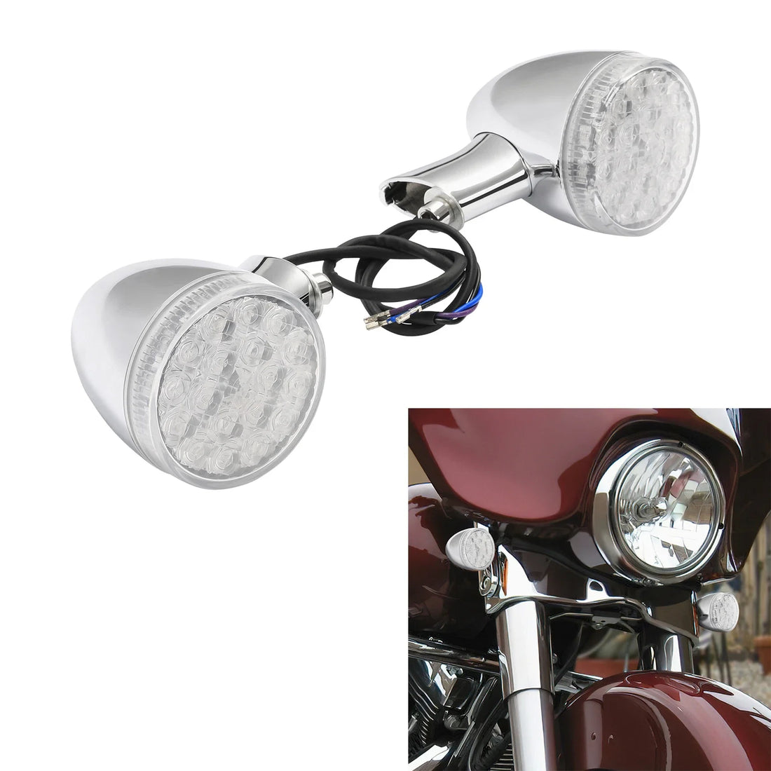 Front/Rear Turn Signal Light Fit For Harley Touring Street Electra Glide 09-24