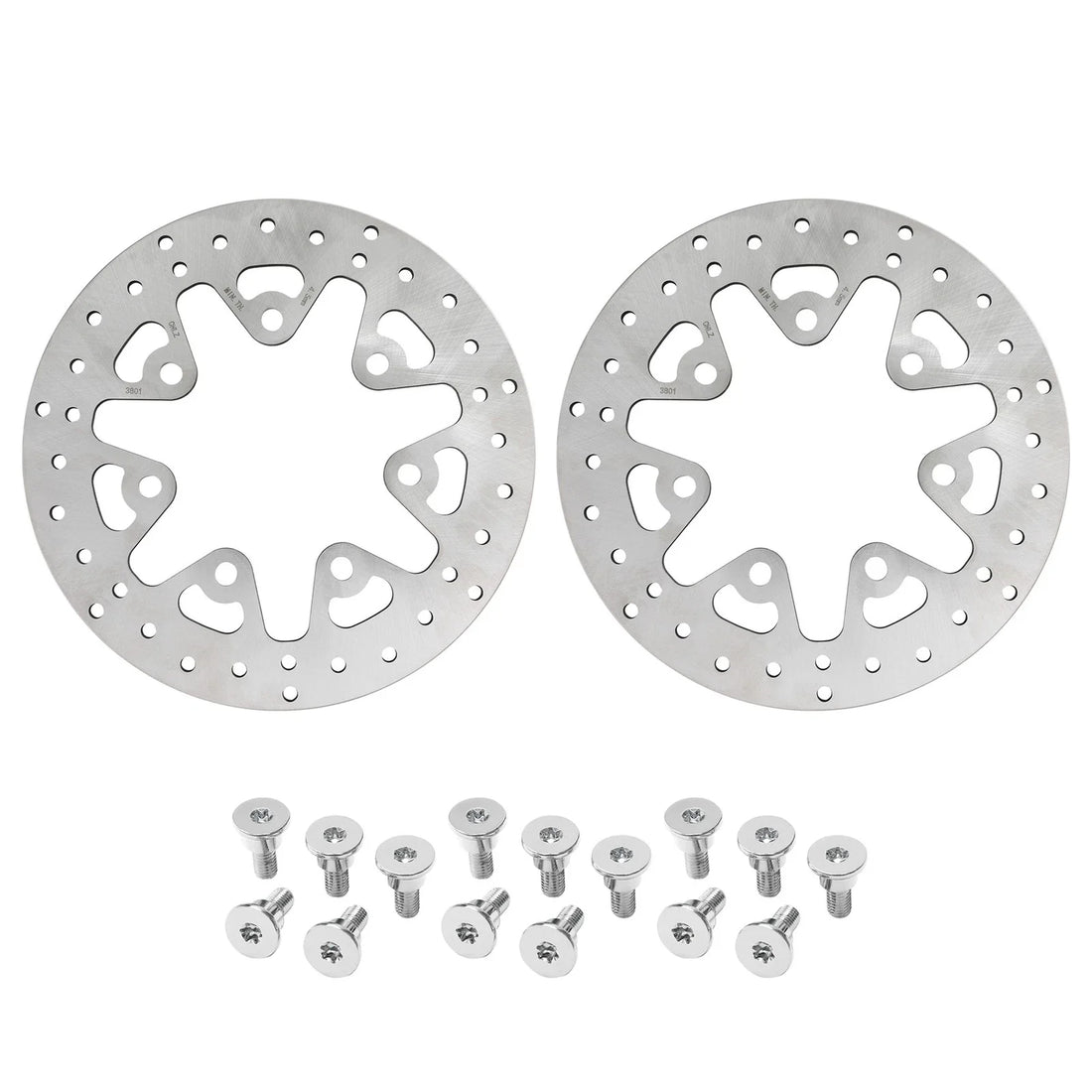 11.8" Front Brake Discs Rotors & Bolts Fit for Harley Street Road Glide 14-2024