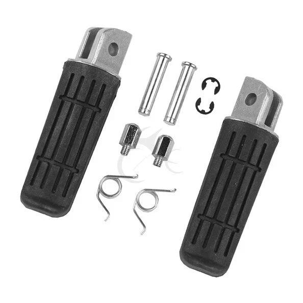 Front Footrest Footpegs Pegs Straight Lines Fit For Yamaha FZ6 Fazer 2004-2008