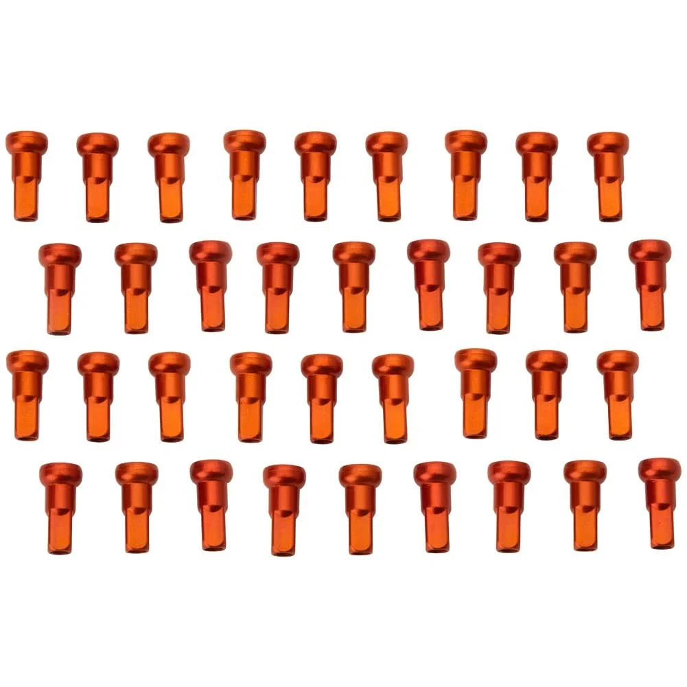 Tusk NPK-Q3-187a11-4f5bff Impact Wheel Replacement Spoke Nipple Kit Front Orange