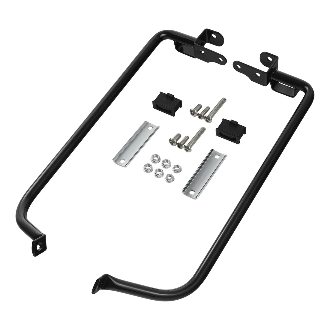 Black Saddlebag Support Bracket Kit Fit For Harley Touring Electra Glide 14-24