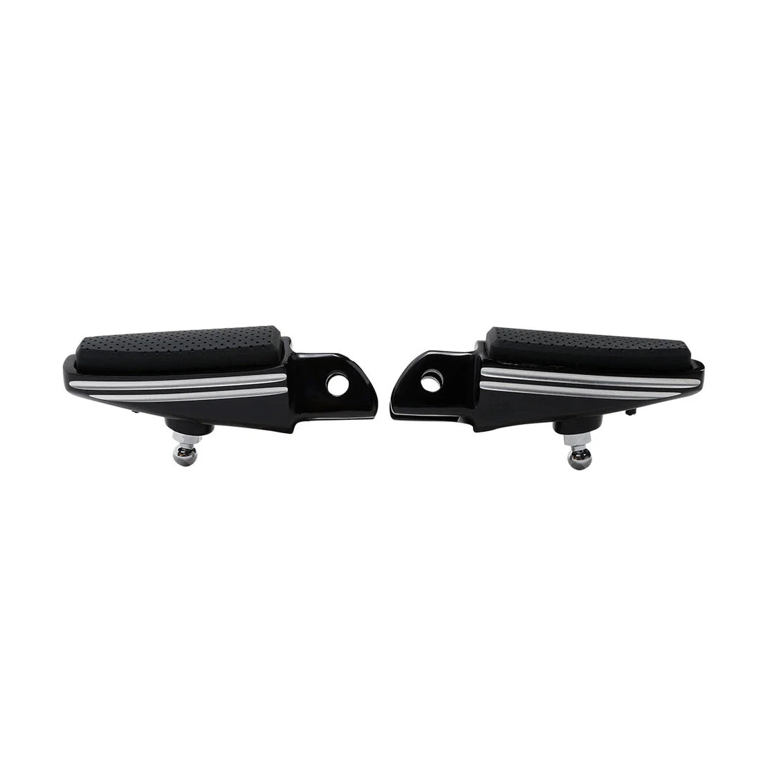 Black Driver Foot Pegs Fit For Harley Fat Bob Fxfb Fxfbs 2018-2025