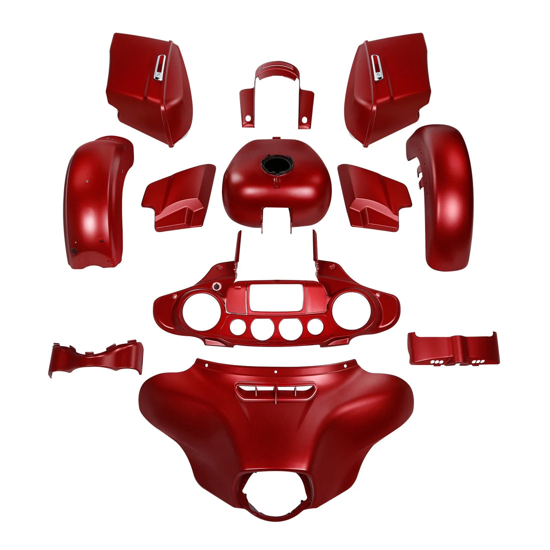 Fairings Bodywork Kit Fit For Harley Street Glide Special 14-24 Wicked Red Denim