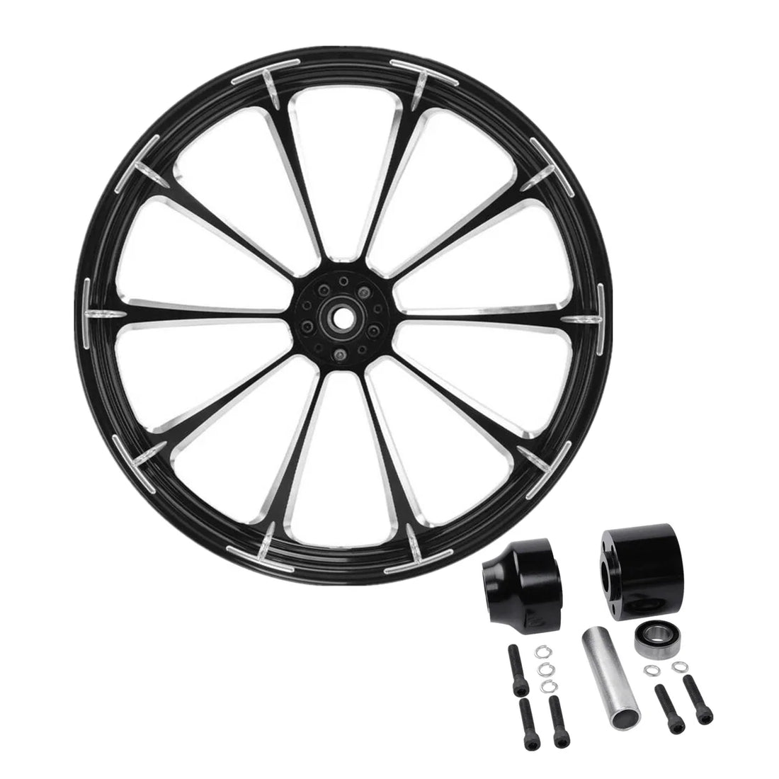 21" Front Wheel Rim Hub Single Disc Fit For Harley Road Glide 1997-2021