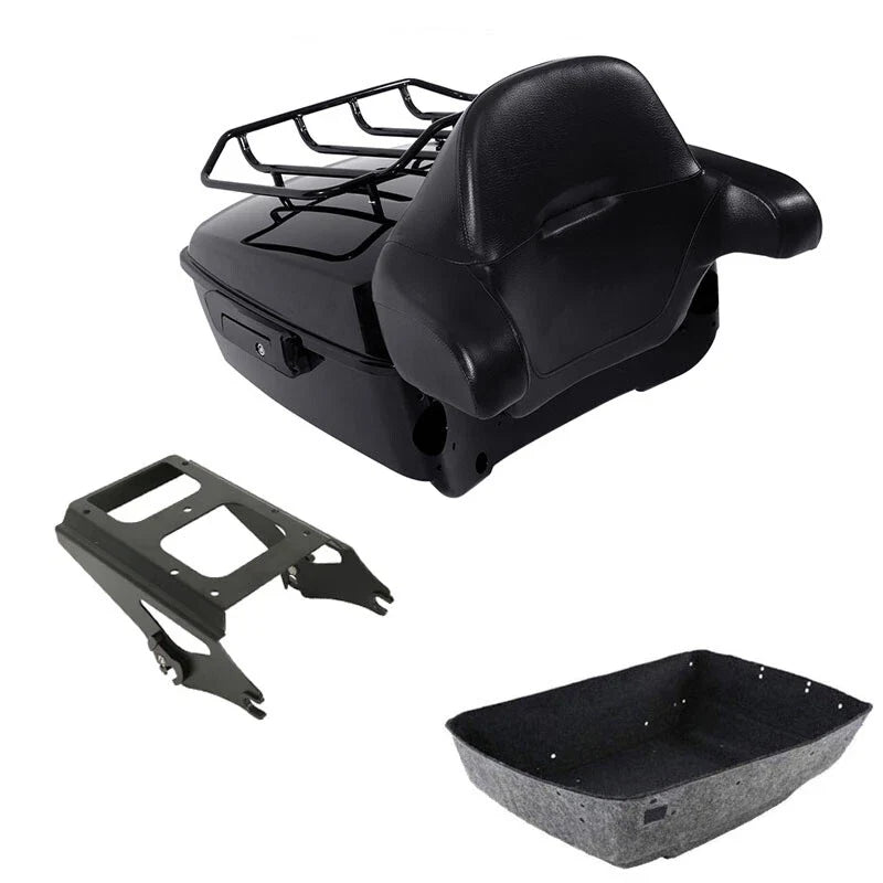 King Trunk Backrest Mounting Rack Fit For Harley Touring Road Glide 09-13