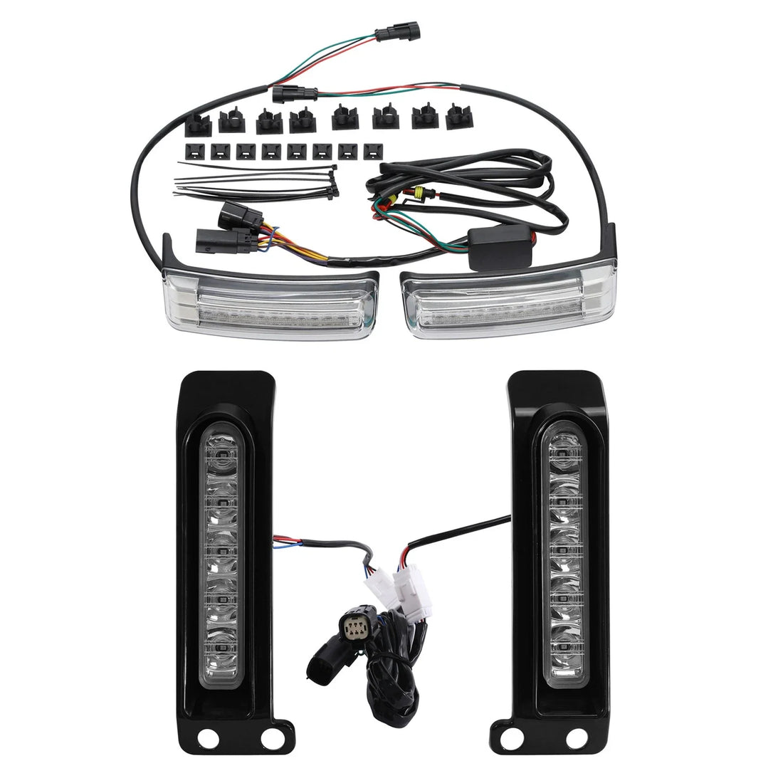 Saddlebag LED Inserts Support Run Brake Turn Lights Fit For Harley Touring 14-24