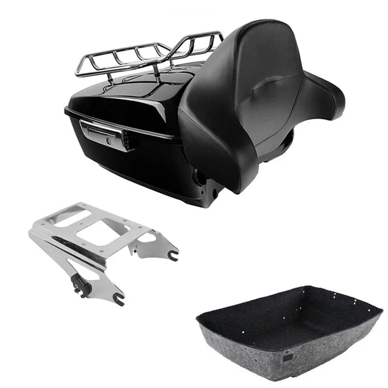King Trunk Backrest Mounting Rack Fit For Harley Touring 2009-2013