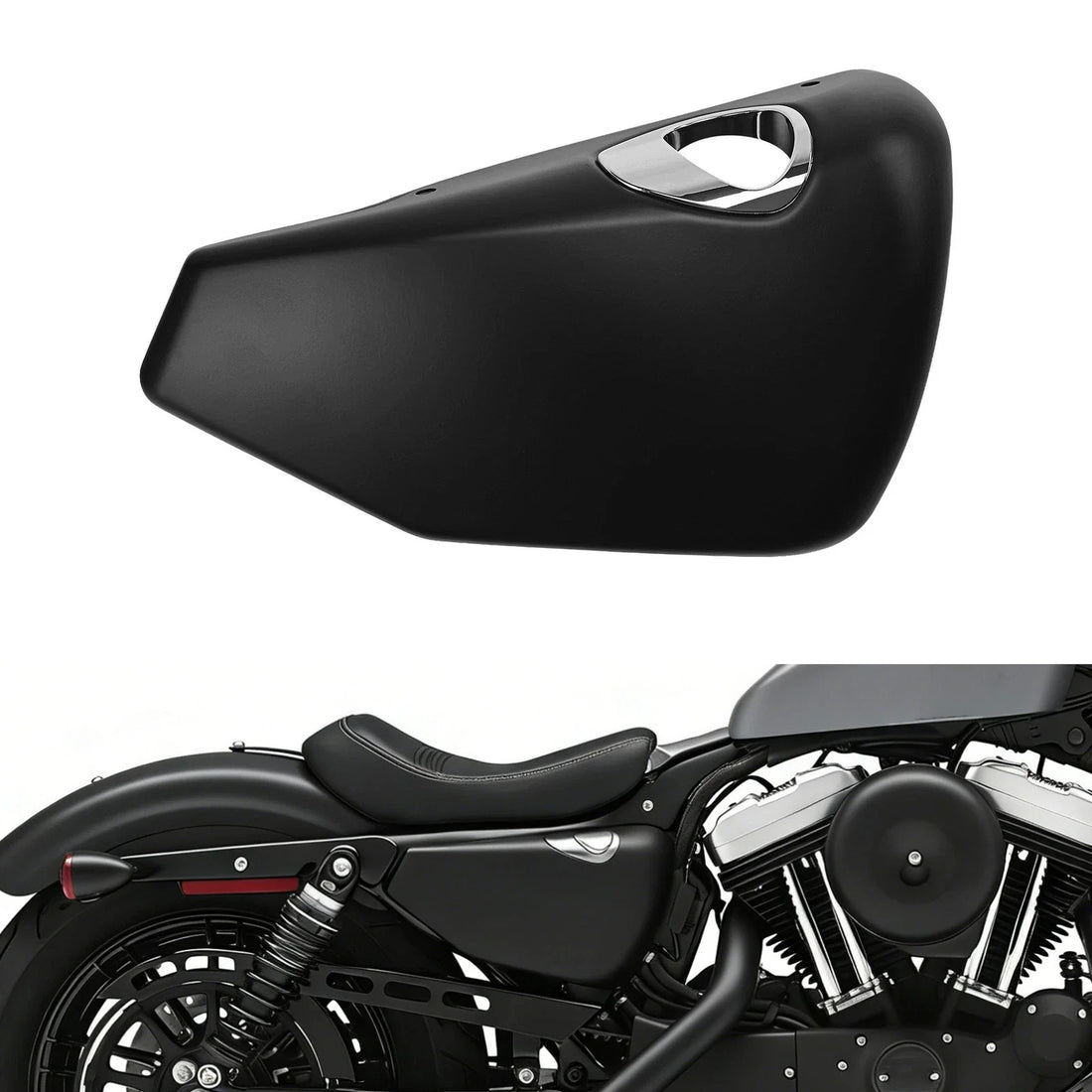 Matte Black Fit For Harley Sportster 883 1200 2014-2022 Right Side Battery Cover