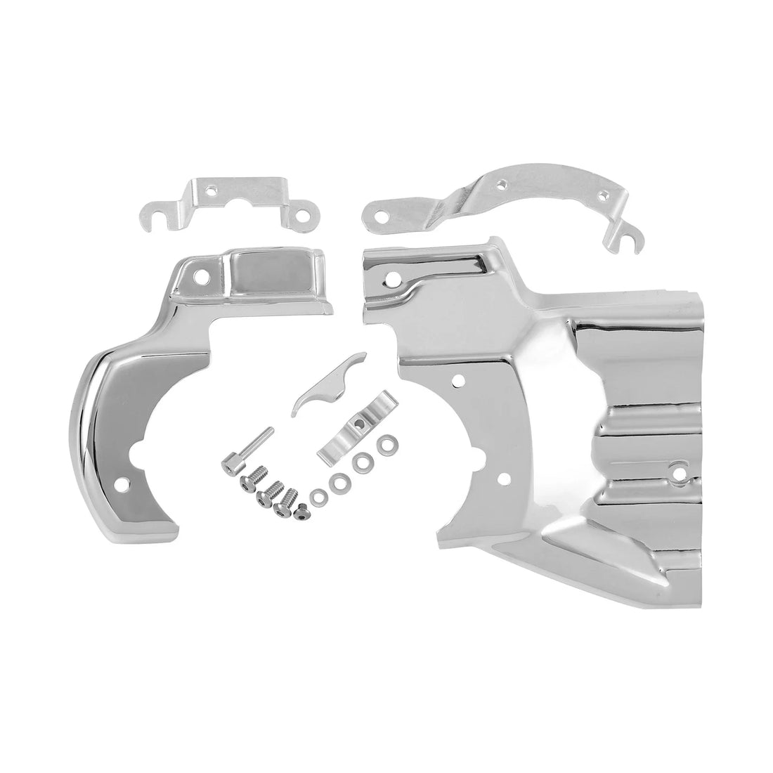 Chrome Engine Transmission Interface Cover Fit For Harley Softail Deluxe 07-17