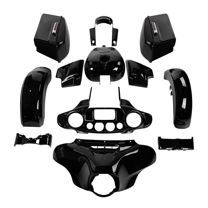 Fairing Body Kit Fit For Harley Touring Street Glide 2014-2024 2023 Vivid Black