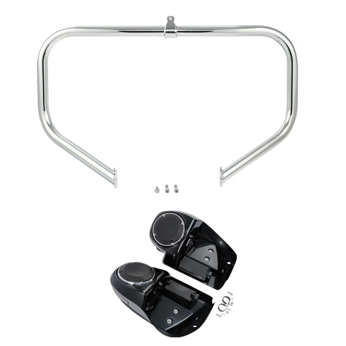 Lower Vented Fairing Speaker Pod & Crash Bar Fit For Harley Road Glide 2014-2023