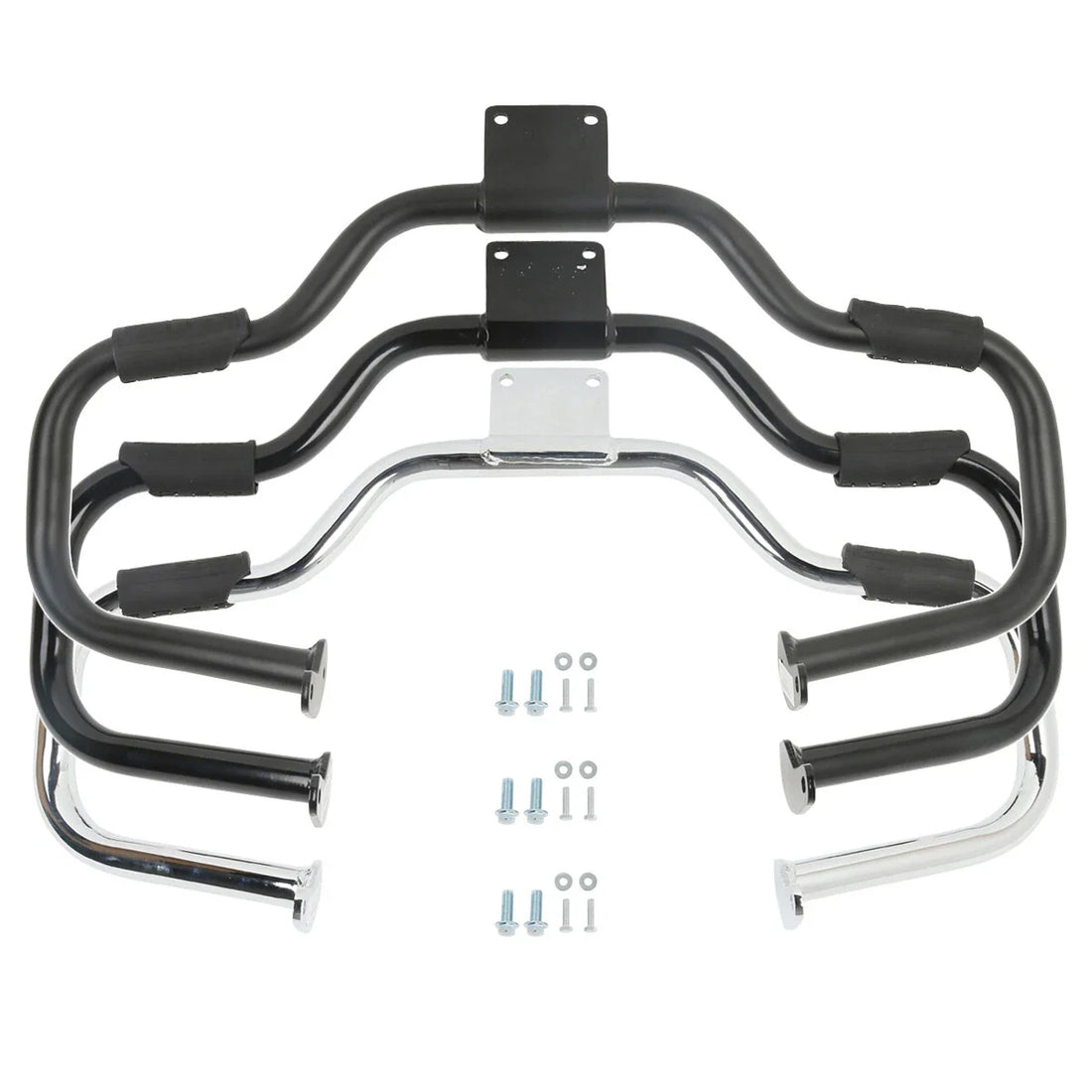 Mustache Engine Guard Crash Bar Fit For Yamaha Dragstar 400 650 Classic 98-16 99
