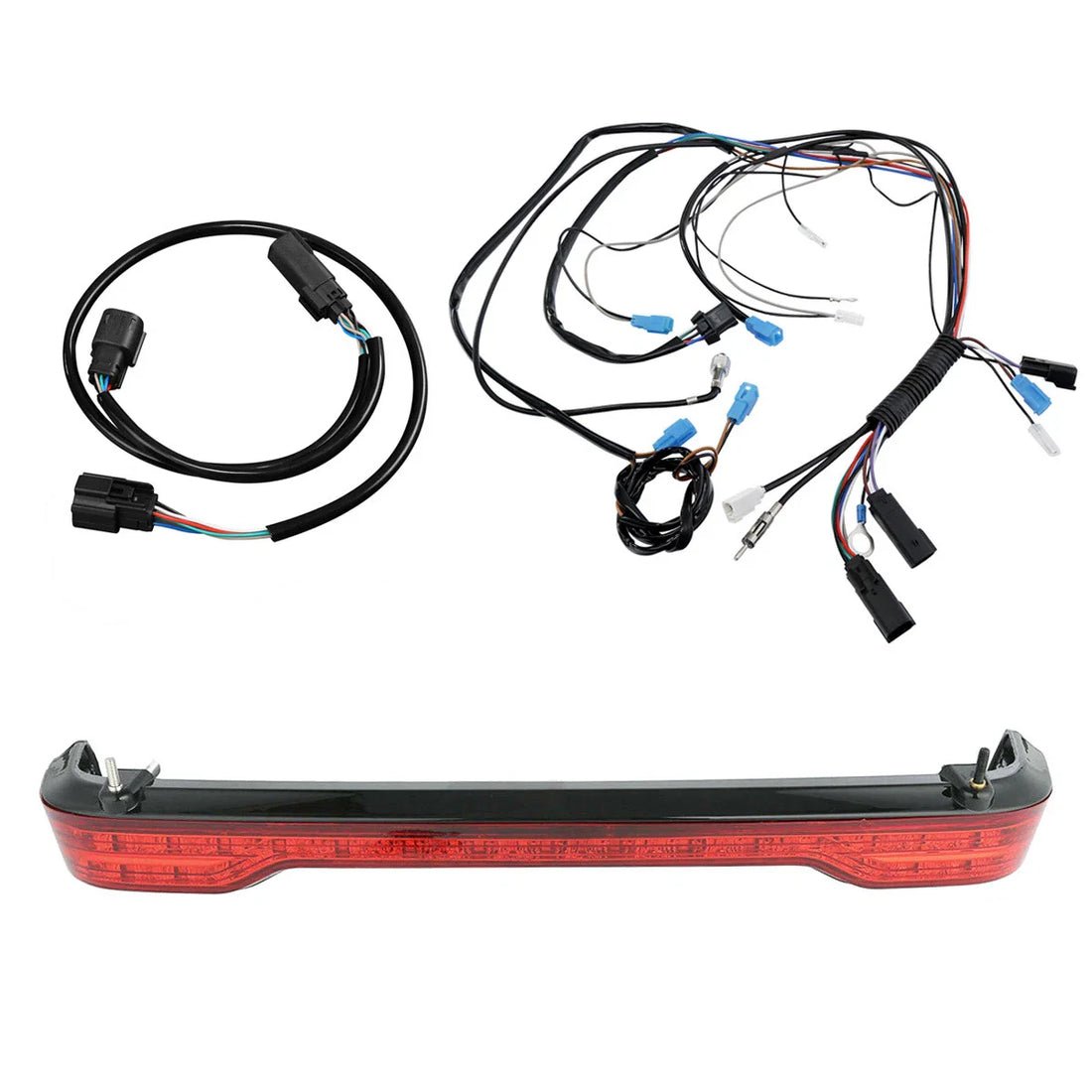 King Trunk LED Tail Light Assembly Wiring Harness Fit For Harley Touring 2014-23