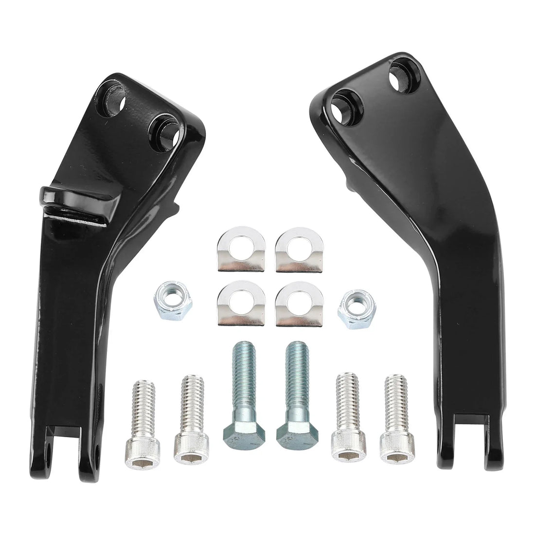 Passenger Foot Peg Mount Brackets Fit For Harley Dyna Street Fat Bob 2006-2017