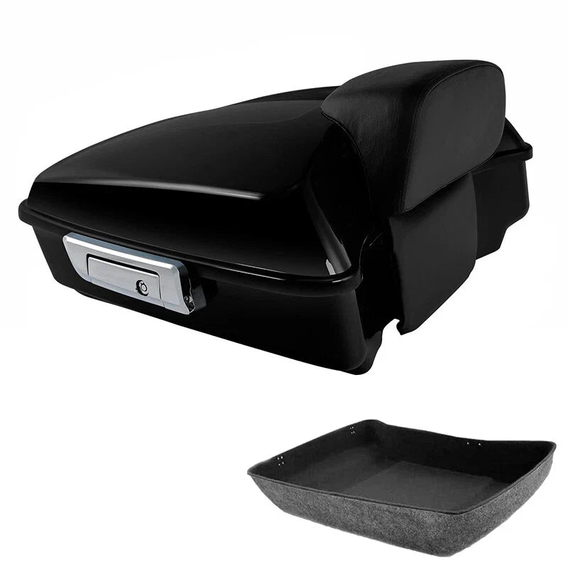 Chopped Trunk Pad Backrest Fit For Harley Touring Electra Street Glide 2014-2026