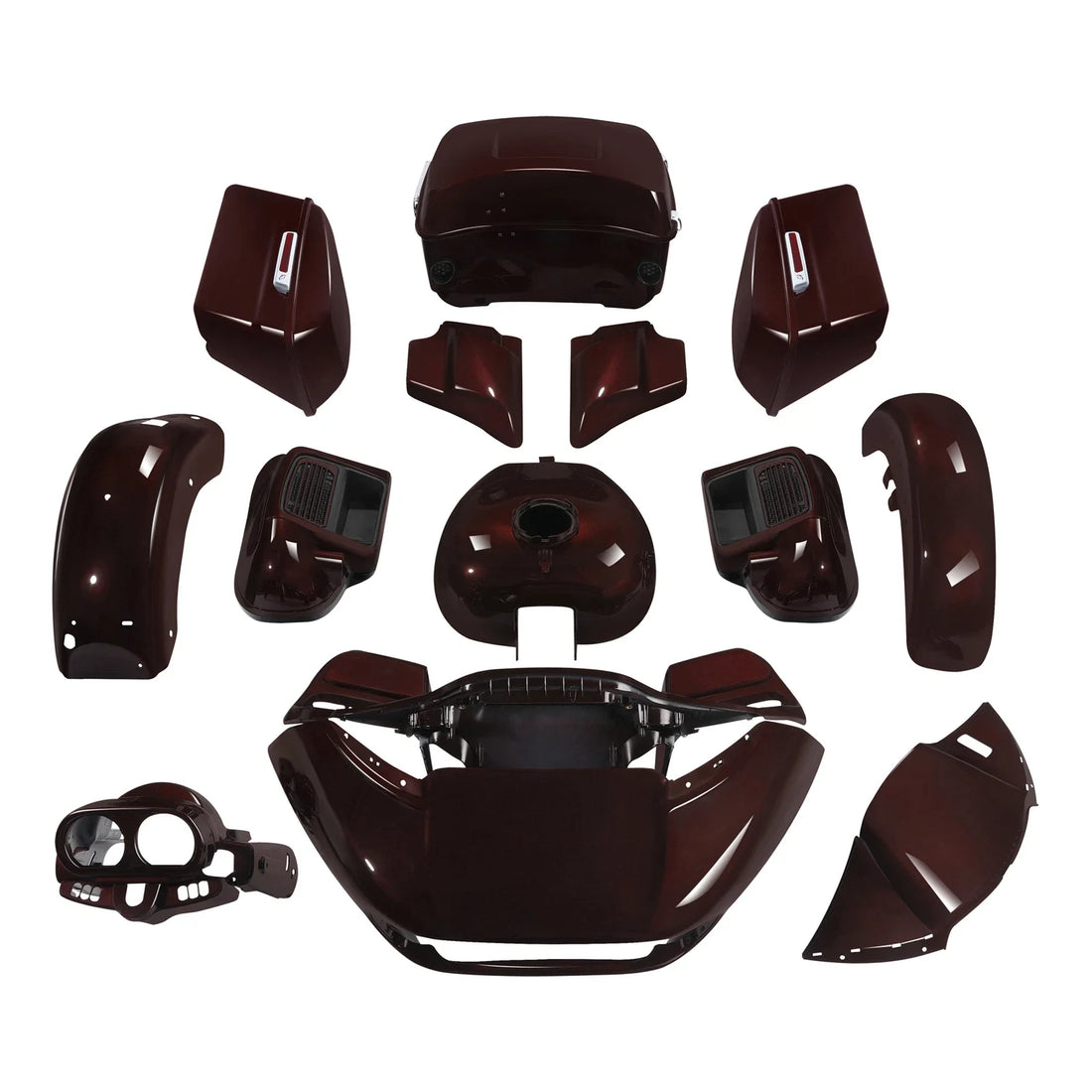 Fairings Body Work Kit Fit For Harley Road Glide Limited 15-23 Midnight Crimson