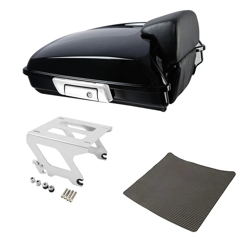 Razor Trunk Backrest Solo Mount Fit For Harley Low Rider Fxlrst Fxlrs 18-25