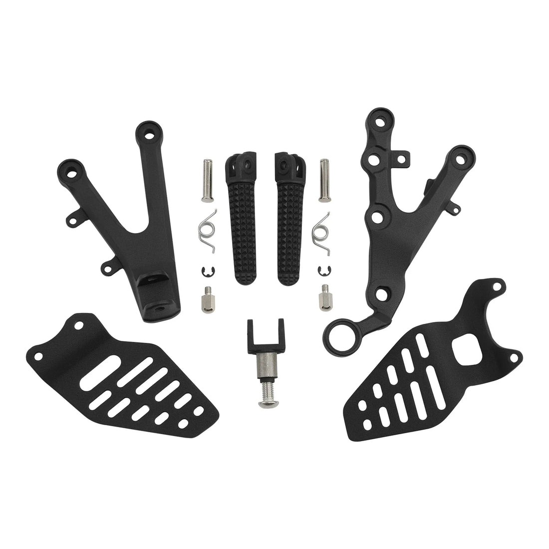 Front Rider Driver Footpegs Footrest Bracket Fit For Yamaha Yzf R6 YZFR6 2006-16