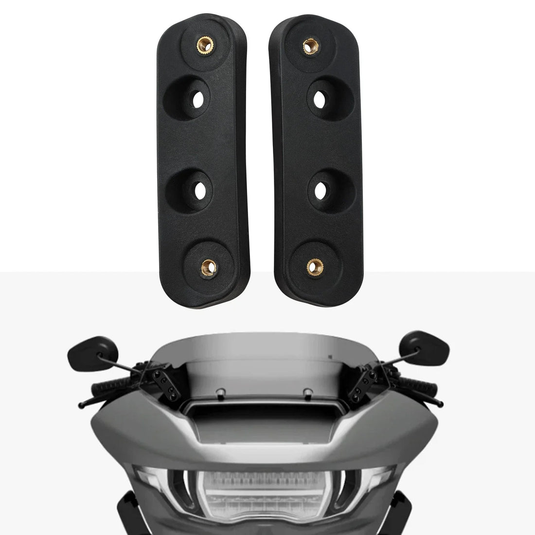 Windshield Riser Bracket Fit For Harley Cvo Street Glide 23-26 Black