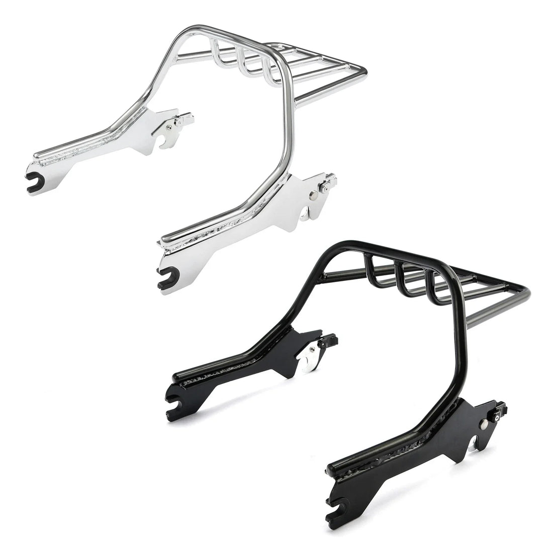 Two-Up Luggage Rack Fit For Harley Fat Boy Flfb Flfbs 2018-2026 25 Black/Chrome