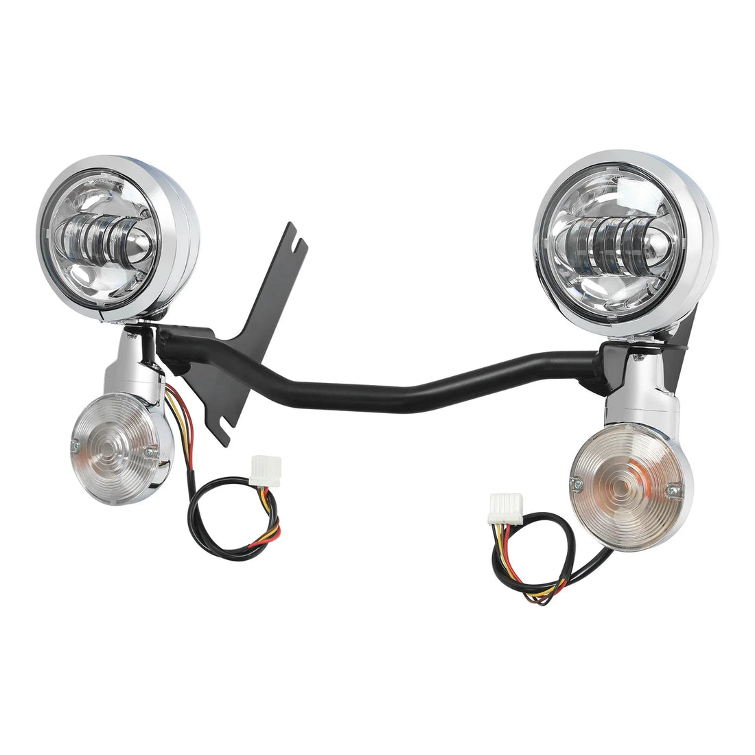 4.5" LED Passing Turn Signal Spot Light Bar Fit For Harley Road King Flhr 14-24