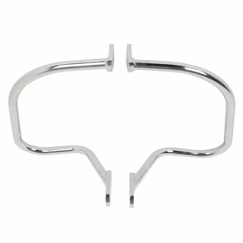 Chrome Saddlebag Guard Rail Crash Bar For Harley Softail Heritage Springer Flsts