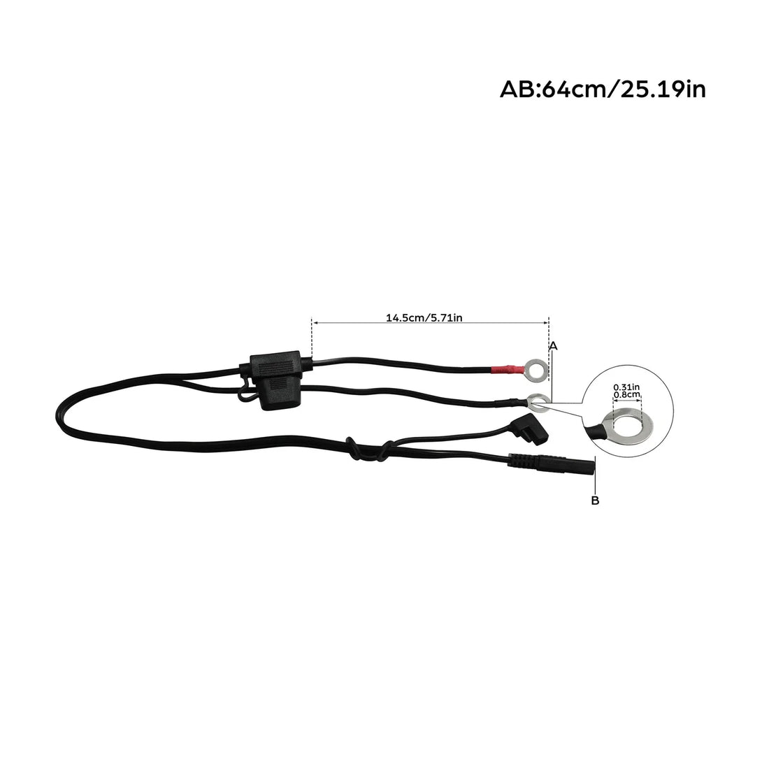 Battery Cable Terminal Cord Connector Harness Charger Fit For Harley