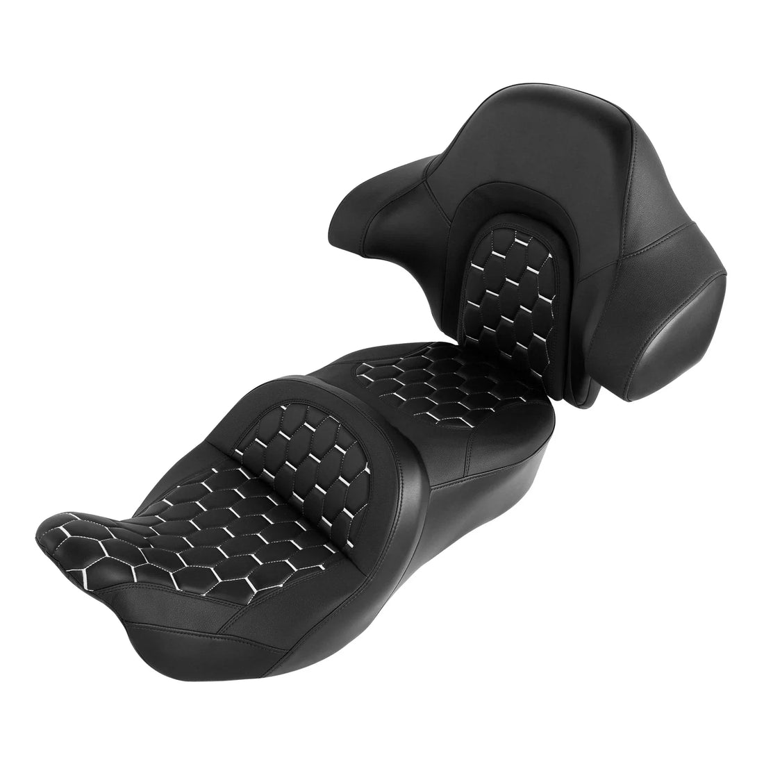 Driver Passenger Seat & King Backrest Fit For Harley Touring Street Glide 14-23