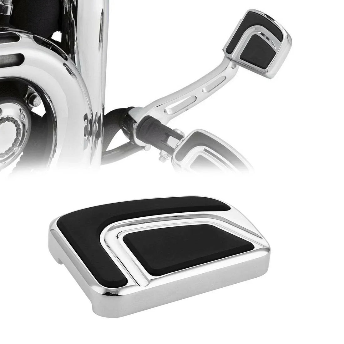 Chrome Large Brake Pedal Fit For Harley Touring Road King Street Glide 1980-Up