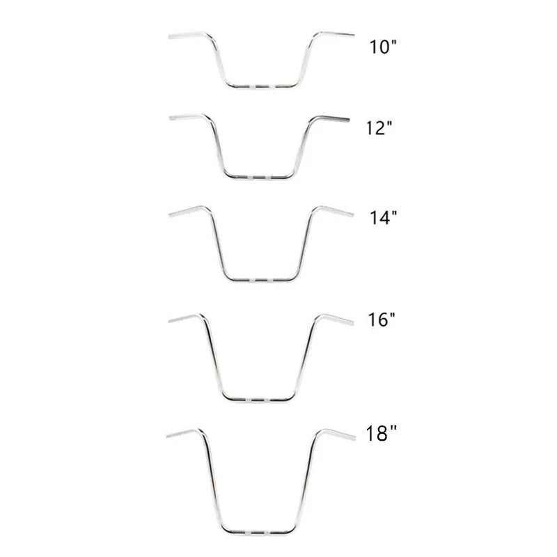 Chrome 10"/12"/14"/16"/18" Ape Hanger 1" Handlebar Fit For Harley Softail Flst