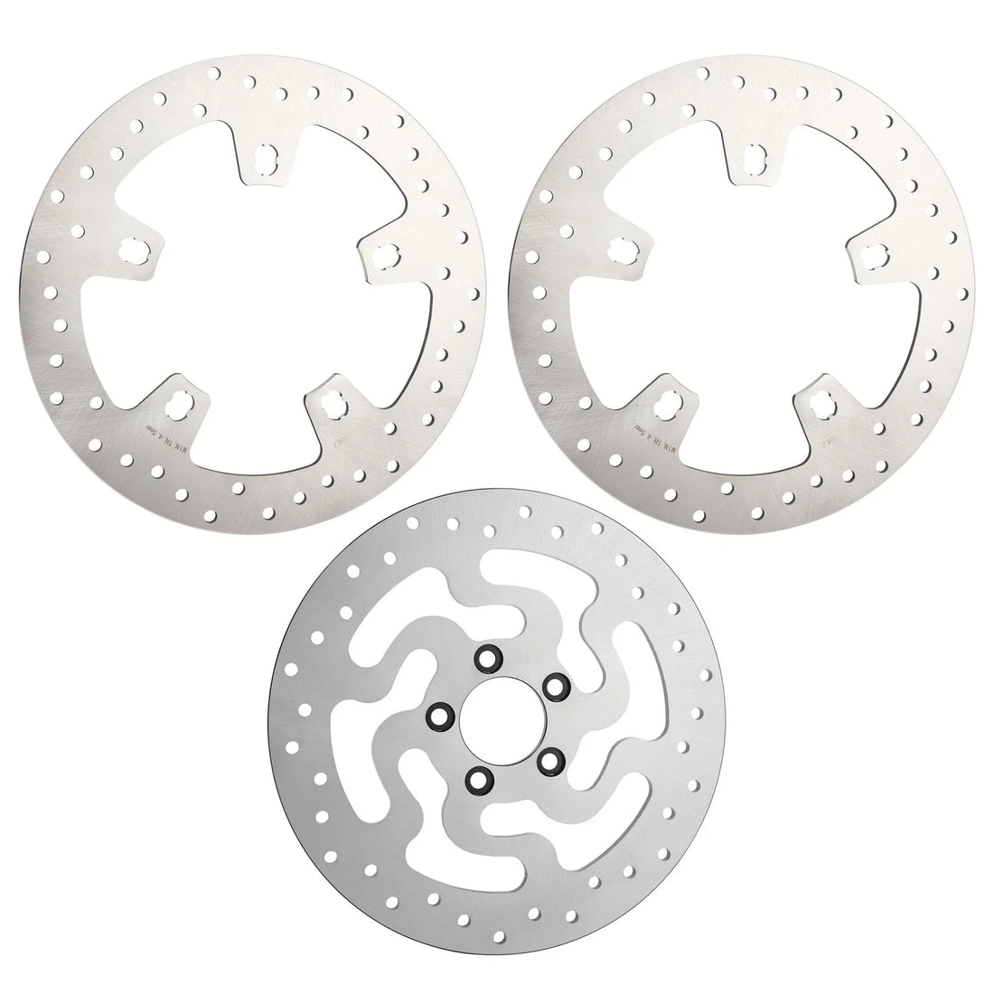 11.8" Front Left Right & Rear Brake Disc Rotors Fit For Harley Touring 2014-2024