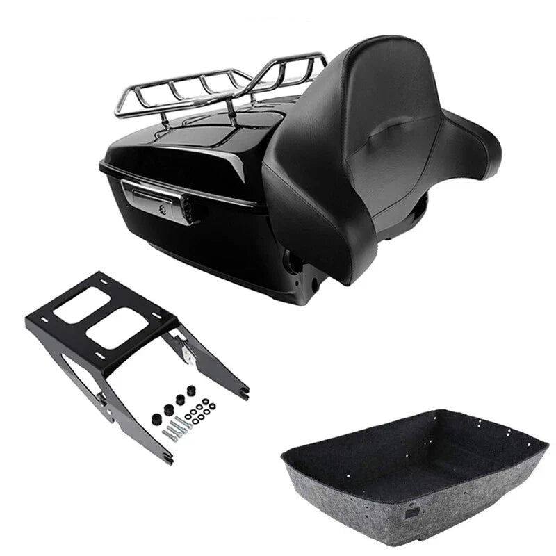 King Trunk Backrest Mount Rack Fit For Harley Sport Glide 2018-21