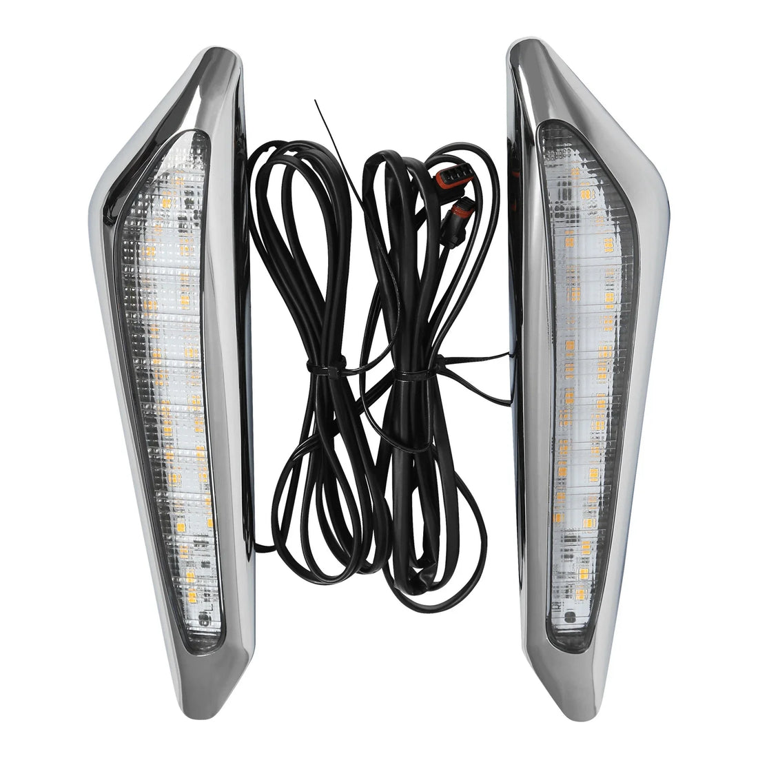 Front Brake Fork Mounted LED Lights Clear Fit For Honda Goldwing GL1800 18-2025