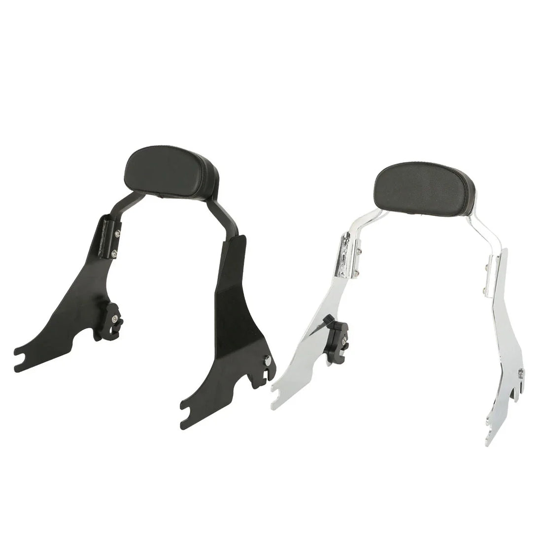 Black/Chrome Short Passenger Sissy Bar Backrest For Harley Sportster XL883 04-22
