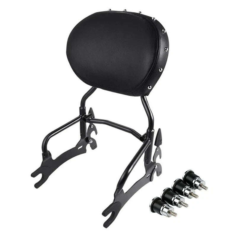 Black 12" Backrest Sissy Bar Spools Fit For Indian Chief Dark Horse 2016-2018 17