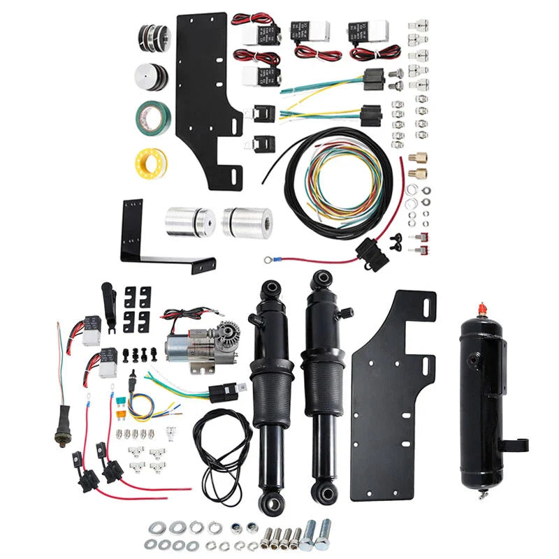 Rear Air Ride Suspension Lowering Kit Set Fit For Harley Road Glide 14-23