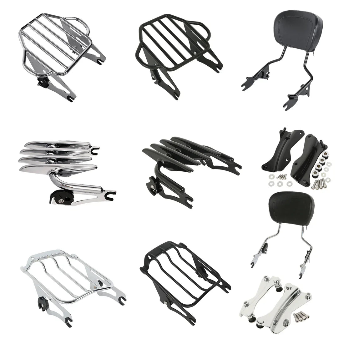 Sissy Bar Backrest Luggage Rack Docking Hardware Fit For Harley Touring 14-2025
