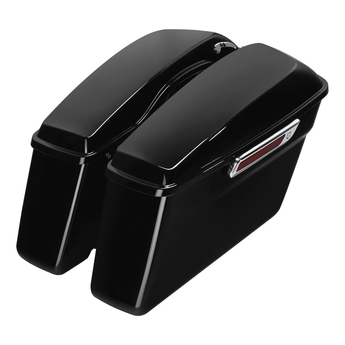 Vivid Hard Saddle Bags Trunk W/Latch keys Fit For Harley Touring Road King 14-23