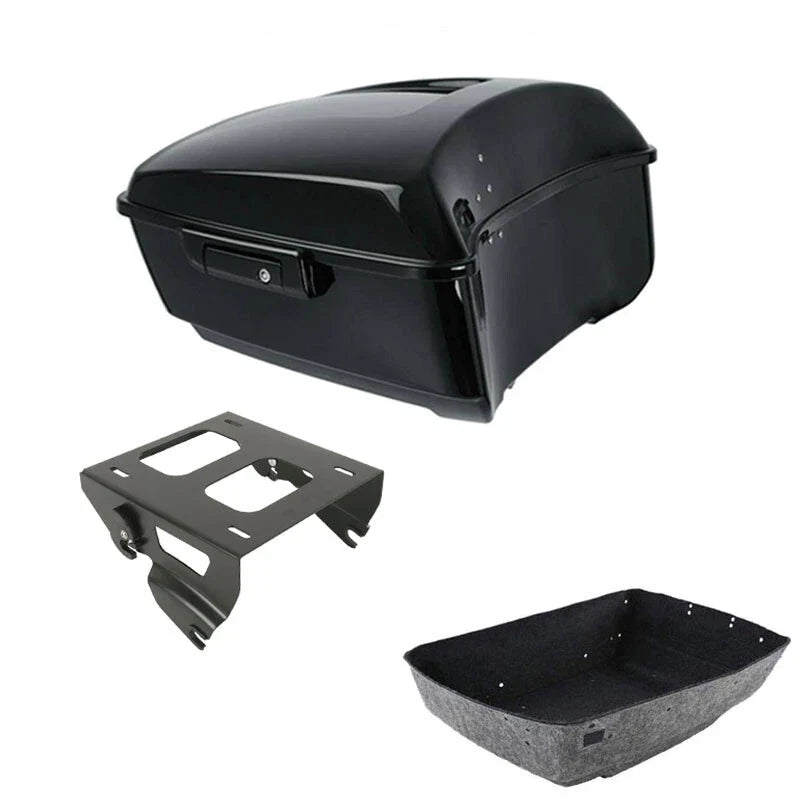 King Trunk Solo Mounting Rack Fit For Harley Touring Street Road Glide 2014-2026