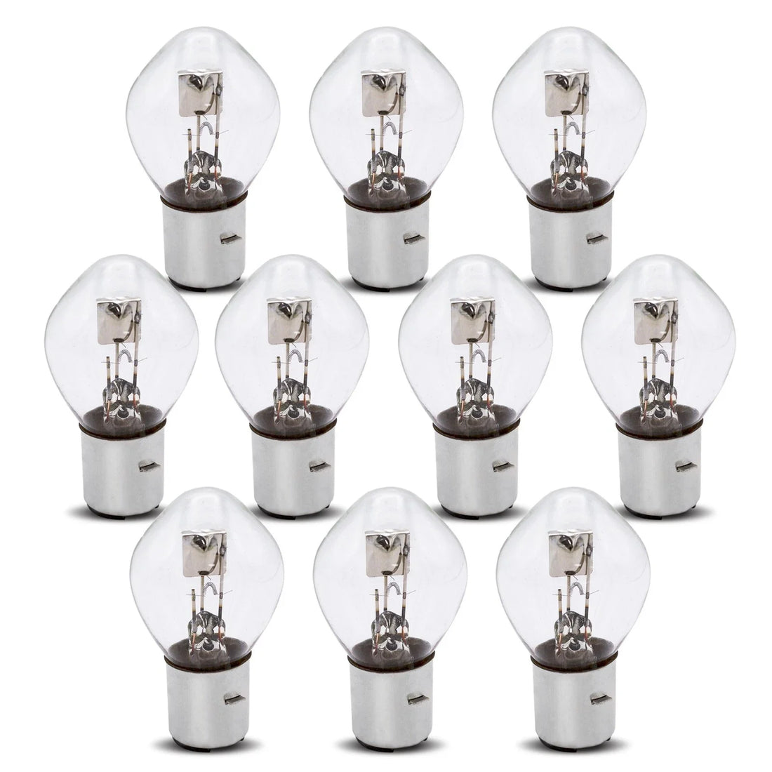 10 Bombillas 12V 35/35W BA20D GY6 Scooter Chino DE 4 Tiempos TAOTAO Kazuma SUNL